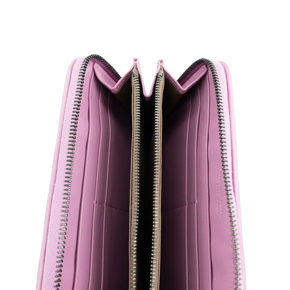 BOTTEGA VENETA  BV 經典撞色編織拉鍊長夾 __DVSHOP 保證正貨 台灣現貨不用等-細節圖5