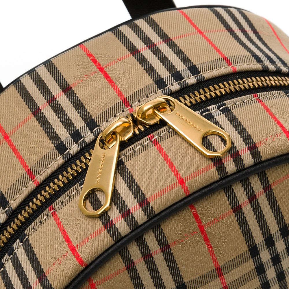 BURBERRY 巴寶莉 格紋拉鍊後背包__DVSHOP 保證正貨 台灣現貨不用等-細節圖6
