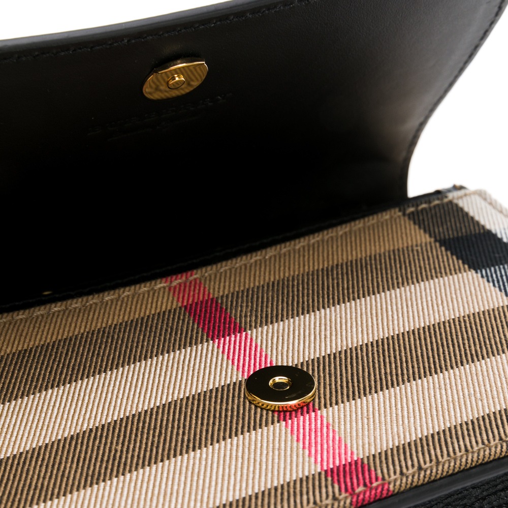 BURBERRY 巴寶莉 素面+格紋鍊帶吸釦式 小WOC__DVSHOP 保證正貨 台灣現貨不用等-細節圖6