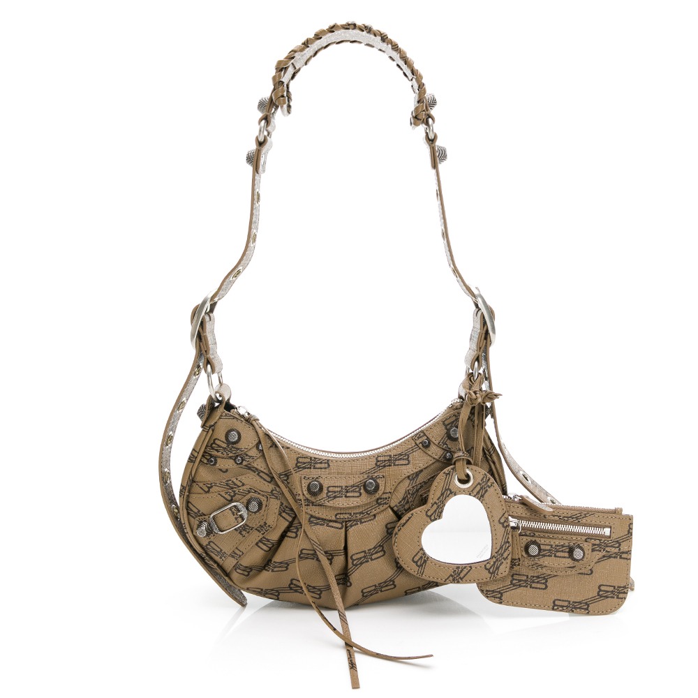 BALENCIAGA 巴黎世家  Le Cagole羊皮單肩機車包__DVSHOP 保證正貨 台灣現貨不用等-細節圖2