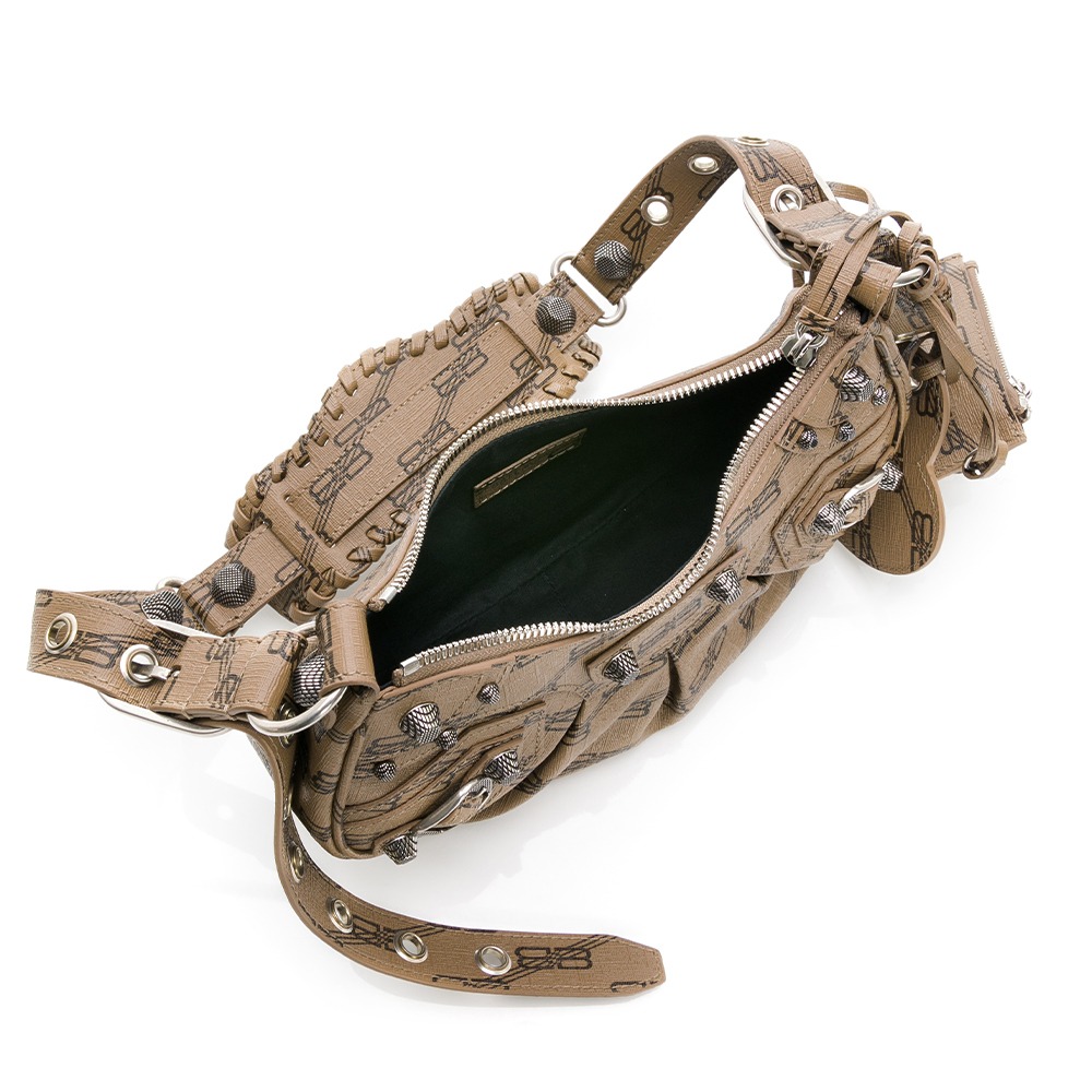 BALENCIAGA 巴黎世家  Le Cagole羊皮單肩機車包__DVSHOP 保證正貨 台灣現貨不用等-細節圖3