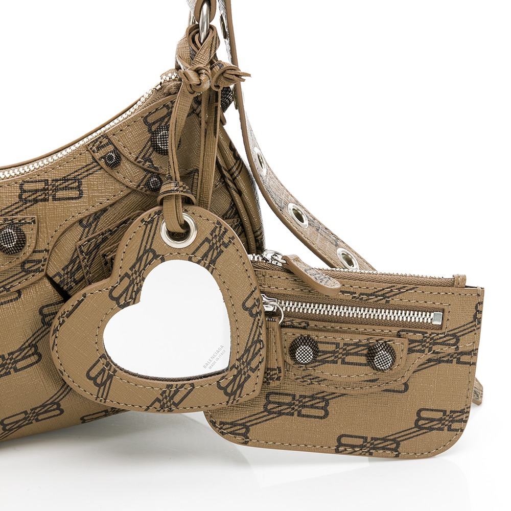 BALENCIAGA 巴黎世家  Le Cagole羊皮單肩機車包__DVSHOP 保證正貨 台灣現貨不用等-細節圖4