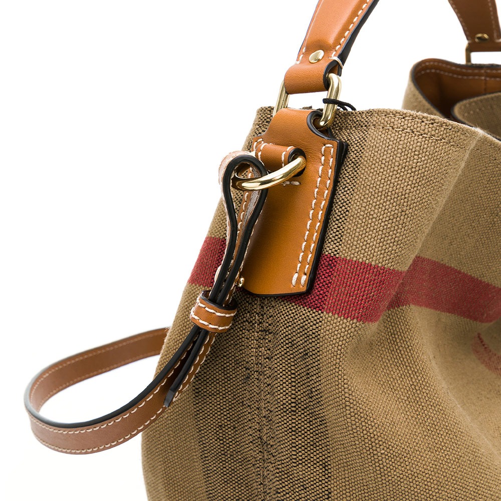 BURBERRY 巴寶莉  棉麻大水桶包__DVSHOP 保證正貨 台灣現貨不用等-細節圖4