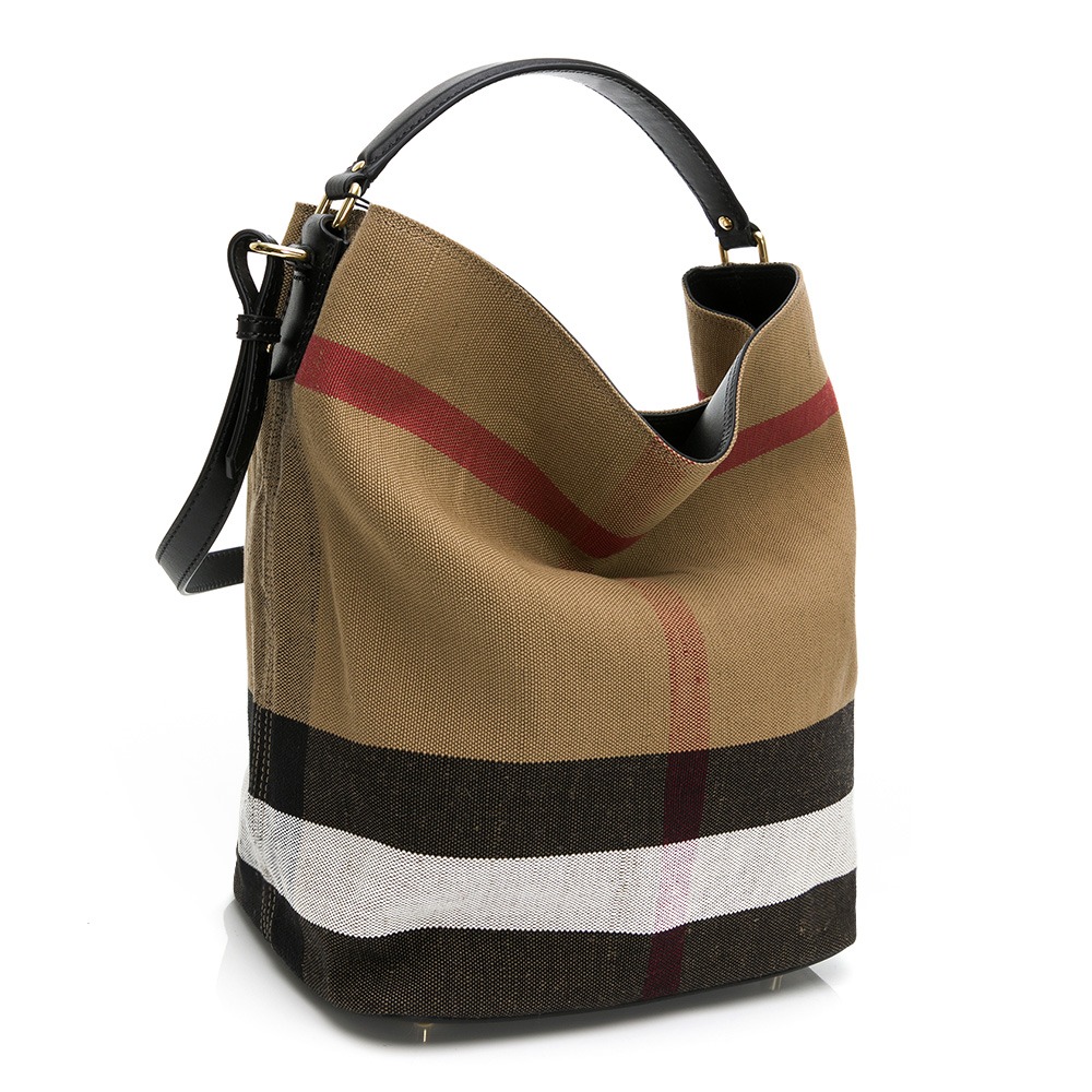 BURBERRY 巴寶莉  棉麻大水桶包__DVSHOP 保證正貨 台灣現貨不用等-細節圖7