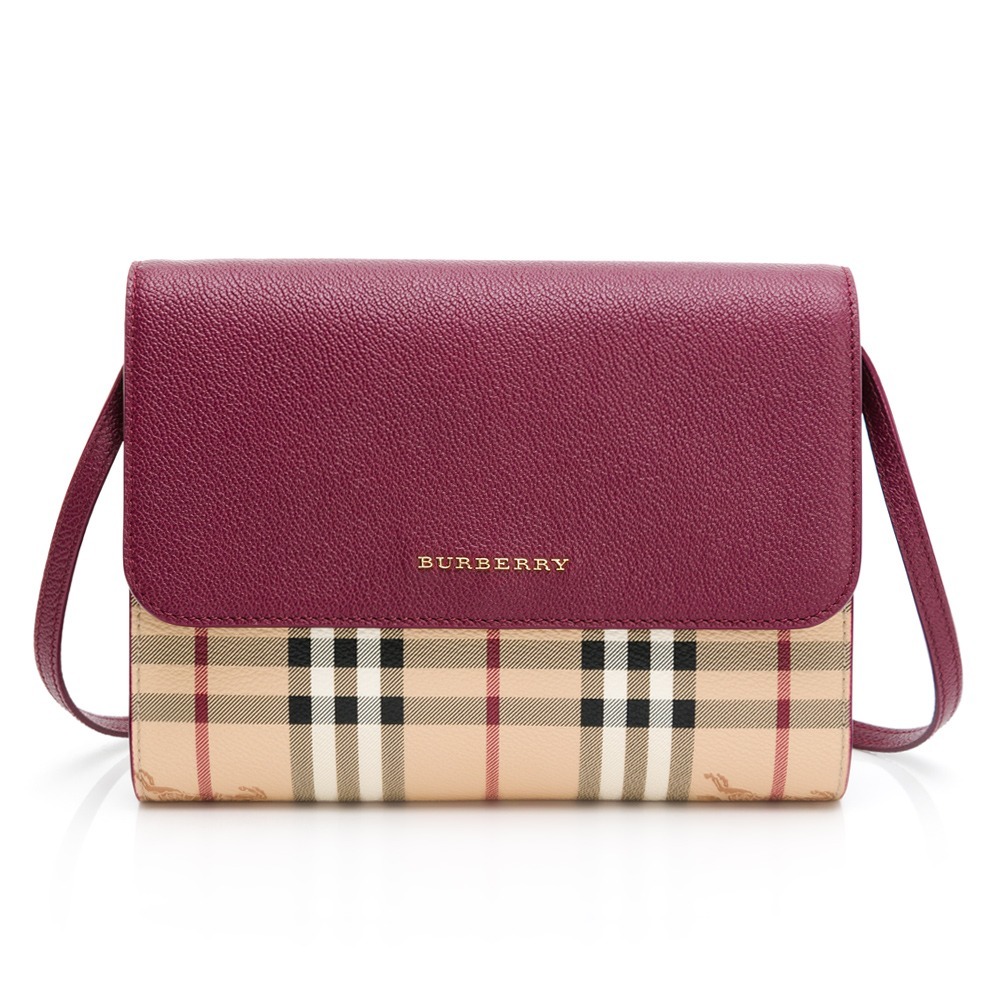 BURBERRY 巴寶莉 全皮革翻蓋斜背包後拉鍊__DVSHOP 保證正貨 台灣現貨不用等-細節圖2