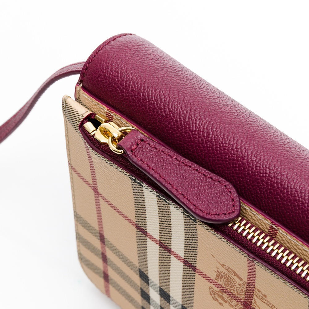 BURBERRY 巴寶莉 全皮革翻蓋斜背包後拉鍊__DVSHOP 保證正貨 台灣現貨不用等-細節圖5