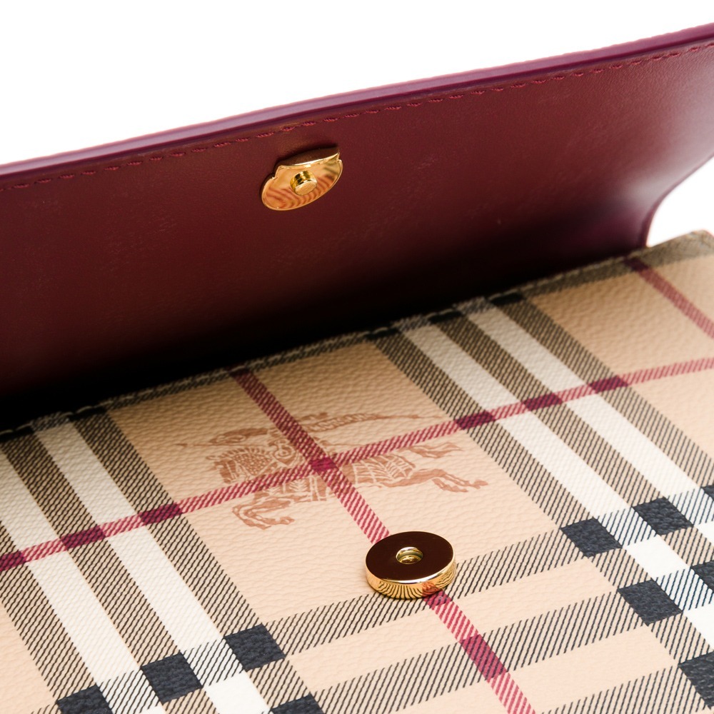 BURBERRY 巴寶莉 全皮革翻蓋斜背包後拉鍊__DVSHOP 保證正貨 台灣現貨不用等-細節圖6