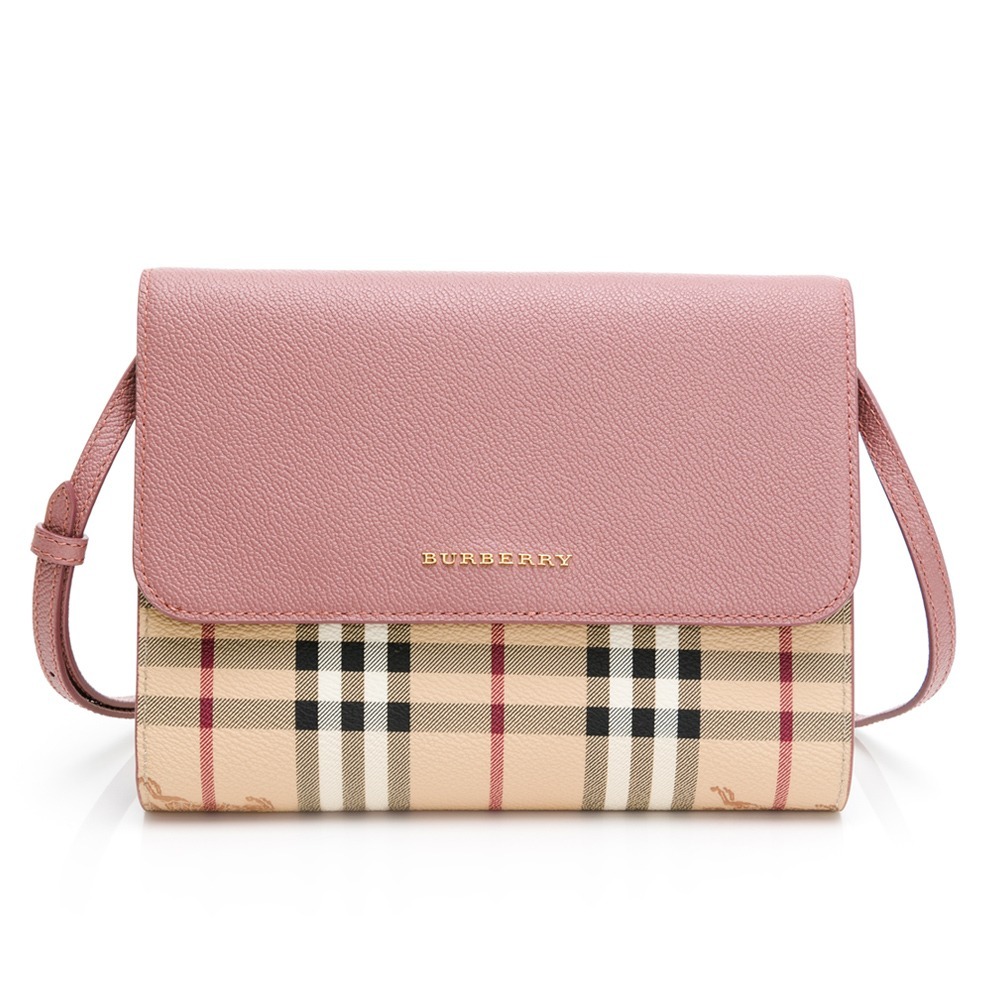 BURBERRY 巴寶莉 全皮革翻蓋斜背包後拉鍊__DVSHOP 保證正貨 台灣現貨不用等-細節圖7