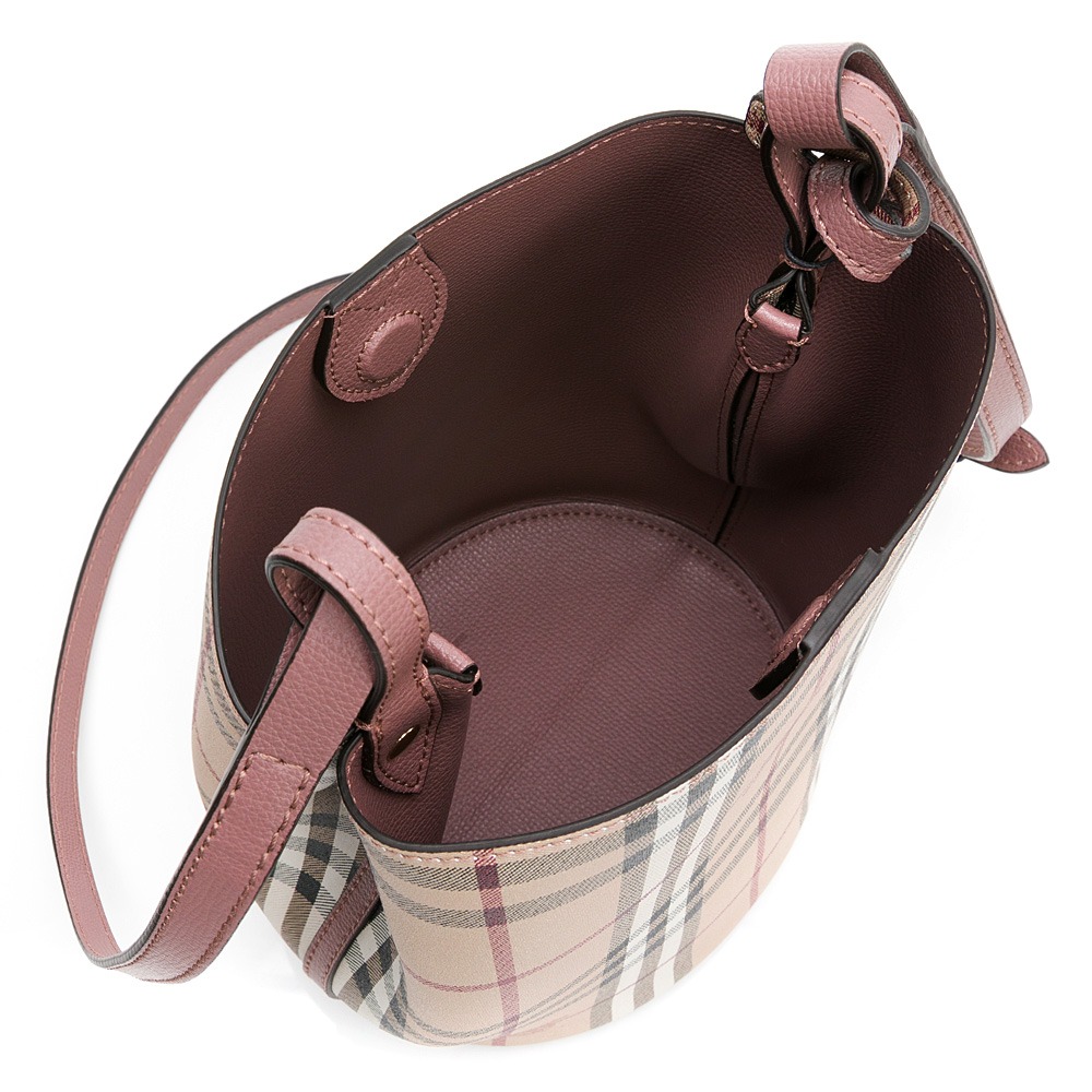 BURBERRY 巴寶莉 素面壓紋水桶包 內格紋__ DVSHOP 保證正貨 台灣現貨不用等-細節圖7