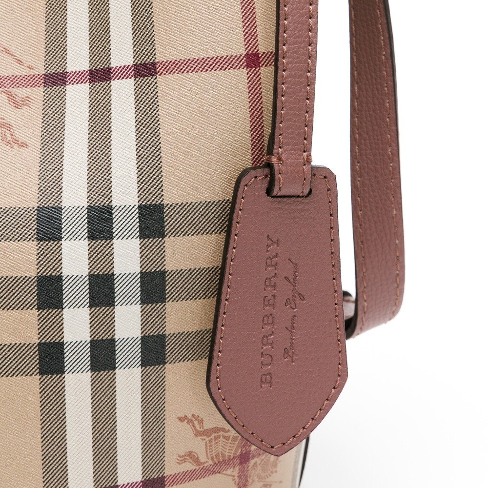 BURBERRY 巴寶莉 素面壓紋水桶包 內格紋__ DVSHOP 保證正貨 台灣現貨不用等-細節圖8