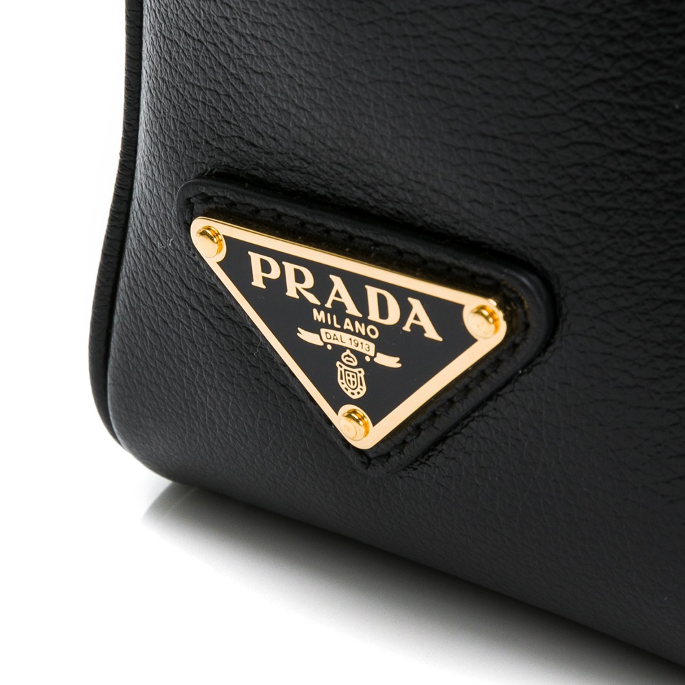 【PRADA 普拉達】PRADA  壓紋字母方包 (黑)  __DVSHOP 保證正貨 台灣現貨不用等-細節圖6