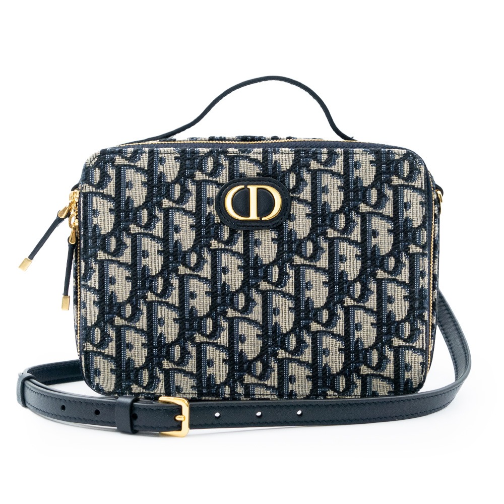 【DIOR 迪奧】DIOR 30 MONTAIGNE 方形手袋 (藍)  __DVSHOP 保證正貨 台灣現貨不用等-細節圖2