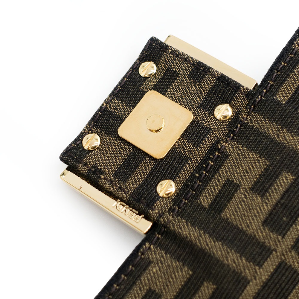 【FENDI 芬迪】 FENDI mini baguette 老花肩背手提法棍包 兩用包__DVSHOP 保證正貨 台灣-細節圖7