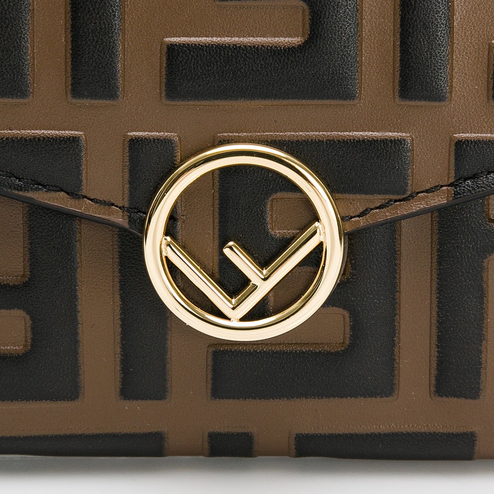 【FENDI 芬迪】 FENDI 老花翻釦長夾 (棕)  __DVSHOP 保證正貨 台灣現貨不用等-細節圖5