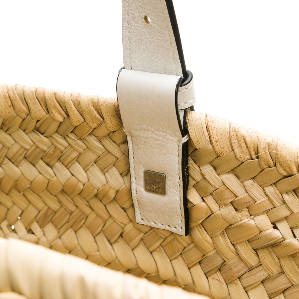 【LOEWE 羅威】 LOEWE 草編托特包 中 (白)  __DVSHOP 保證正貨 台灣現貨不用等-細節圖6
