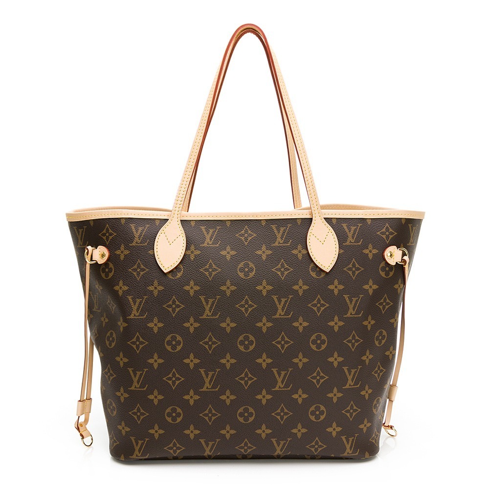 【LOUIS VUITTON 路易威登】 LV  經典老花 Neverfull MM子母包 (中-Monogram)-細節圖3