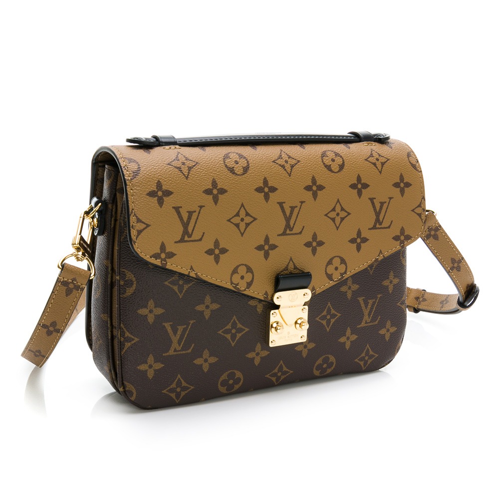 【LOUIS VUITTON 路易威登】 LV 拚色郵差 斜背包 [咖啡色] __DVSHOP 保證正貨 台灣現貨不用等-細節圖2