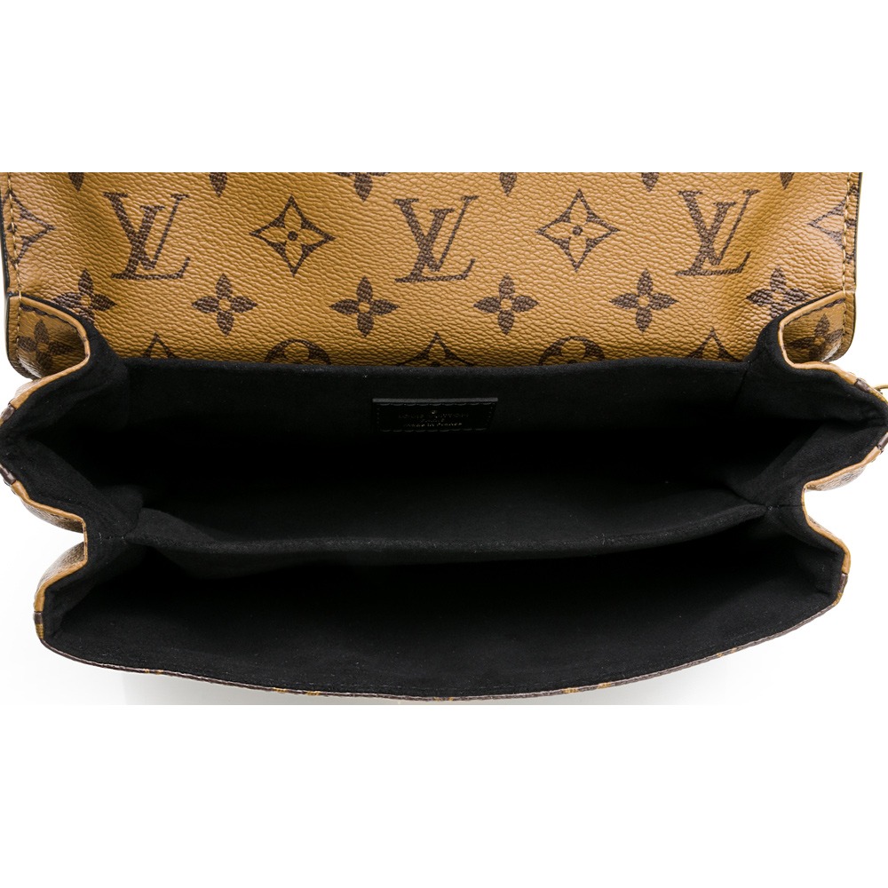 【LOUIS VUITTON 路易威登】 LV 拚色郵差 斜背包 [咖啡色] __DVSHOP 保證正貨 台灣現貨不用等-細節圖4