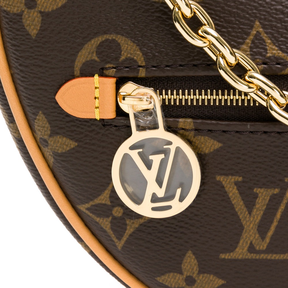 【LOUIS VUITTON 路易威登】 LV 鍊帶彎月側背包 (棕色)  __DVSHOP 保證正貨 台灣現貨不用等-細節圖5