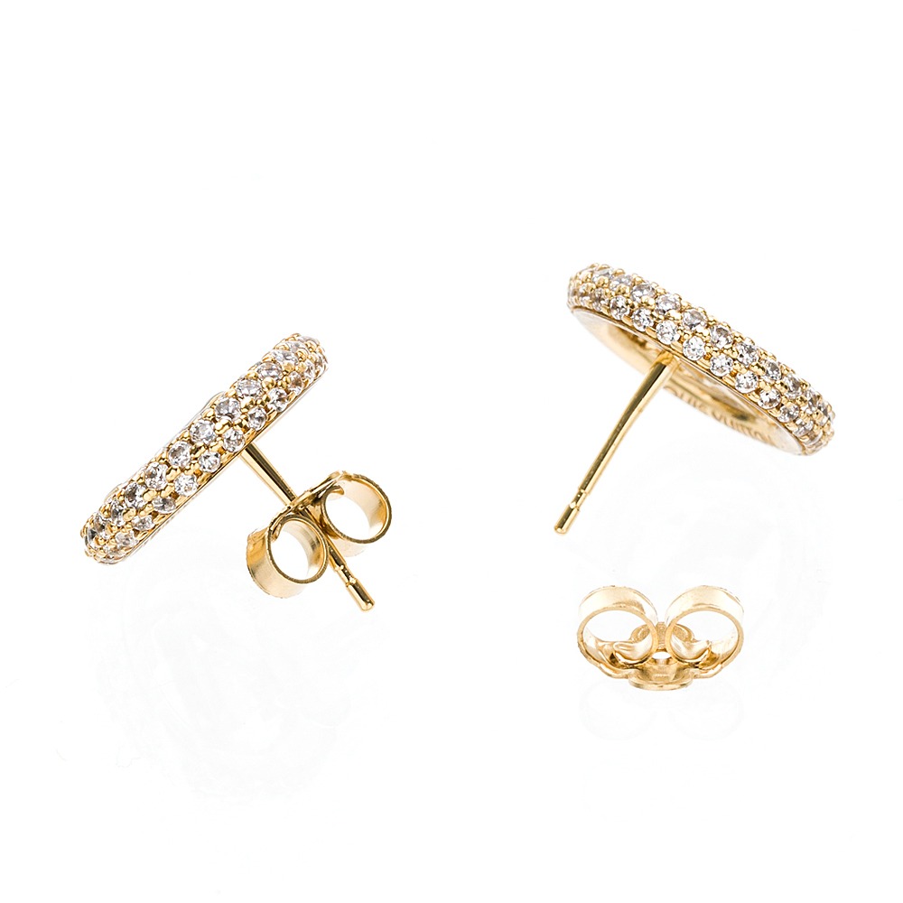 【LOUIS VUITTON 路易威登】 LV 水晶環繞耳環 (金)  __DVSHOP 保證正貨 台灣現貨不用等-細節圖2