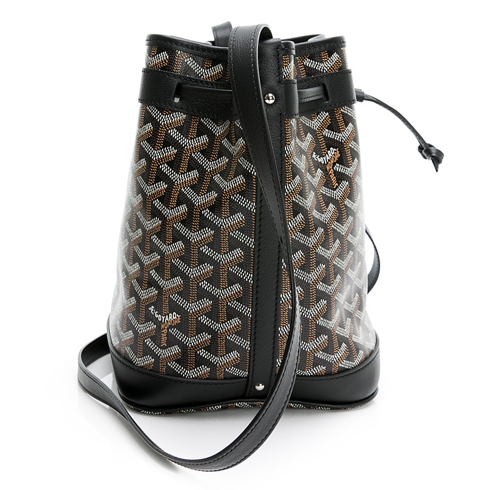 【GOYARD 高雅德】 GOYARD 老花水桶斜背包 (黑色)   __DVSHOP 保證正貨 台灣現貨不用等-細節圖3