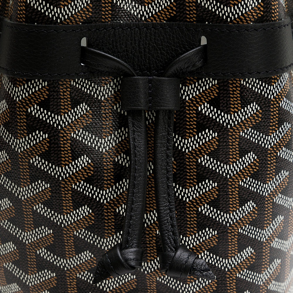 【GOYARD 高雅德】 GOYARD 老花水桶斜背包 (黑色)   __DVSHOP 保證正貨 台灣現貨不用等-細節圖5