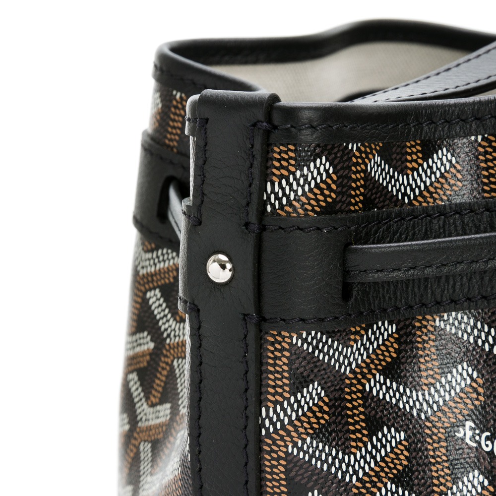 【GOYARD 高雅德】 GOYARD 老花水桶斜背包 (黑色)   __DVSHOP 保證正貨 台灣現貨不用等-細節圖6