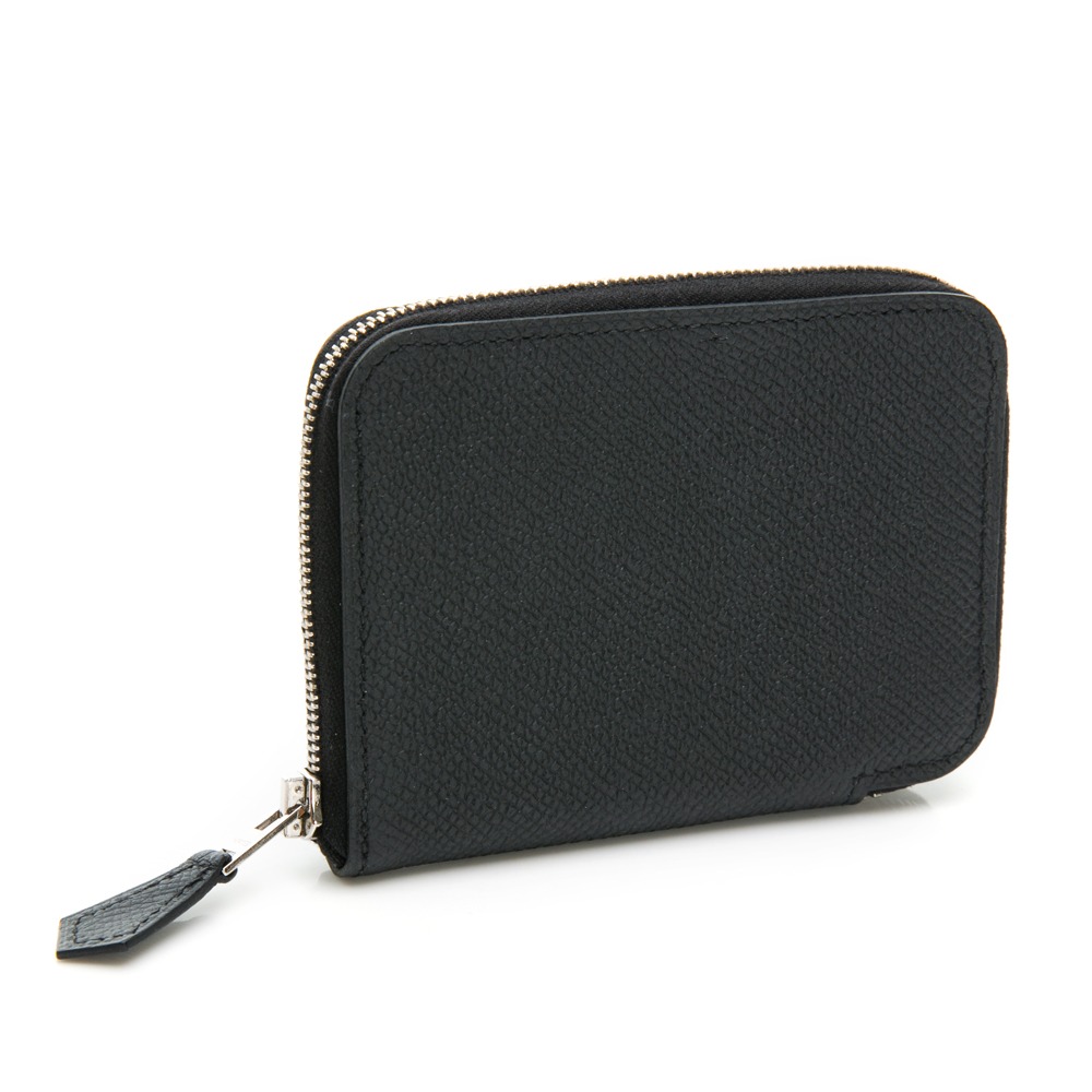 【HERMES 愛馬仕】 HERMES Azap 經典拉鍊短夾 (黑)   __DVSHOP 保證正貨 台灣現貨不用等-細節圖2