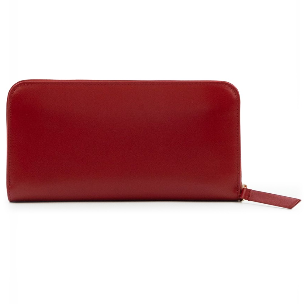 【TODS】 TODS DoubleT金屬設計皮革拉鍊長夾 -紅  __DVSHOP 保證正貨 台灣現貨不用等-細節圖2