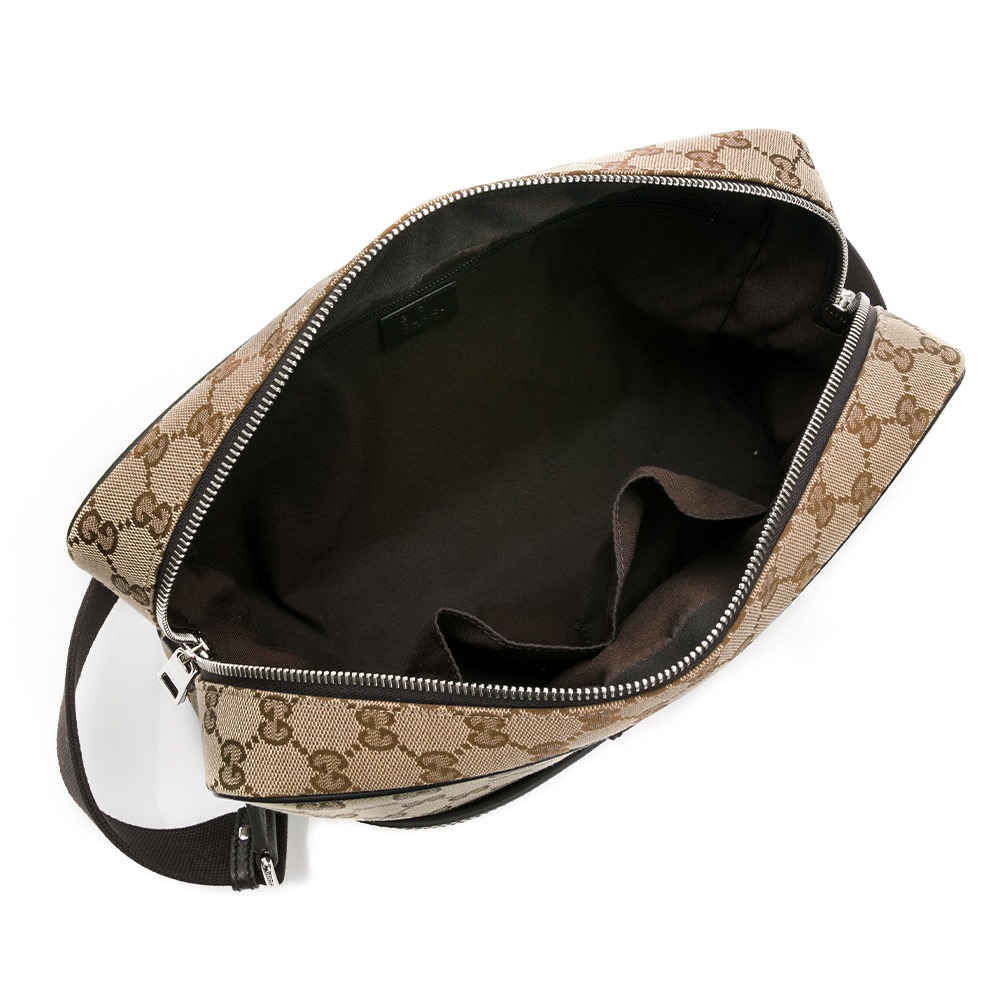 【GUCCI 古馳】 GUCCI 老花 拉鍊大方包斜背包  __DVSHOP 保證正貨 台灣現貨不用等-細節圖4