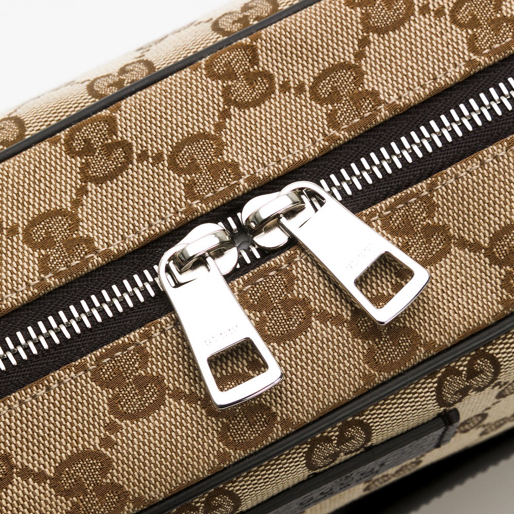 【GUCCI 古馳】 GUCCI 老花 拉鍊大方包斜背包  __DVSHOP 保證正貨 台灣現貨不用等-細節圖6