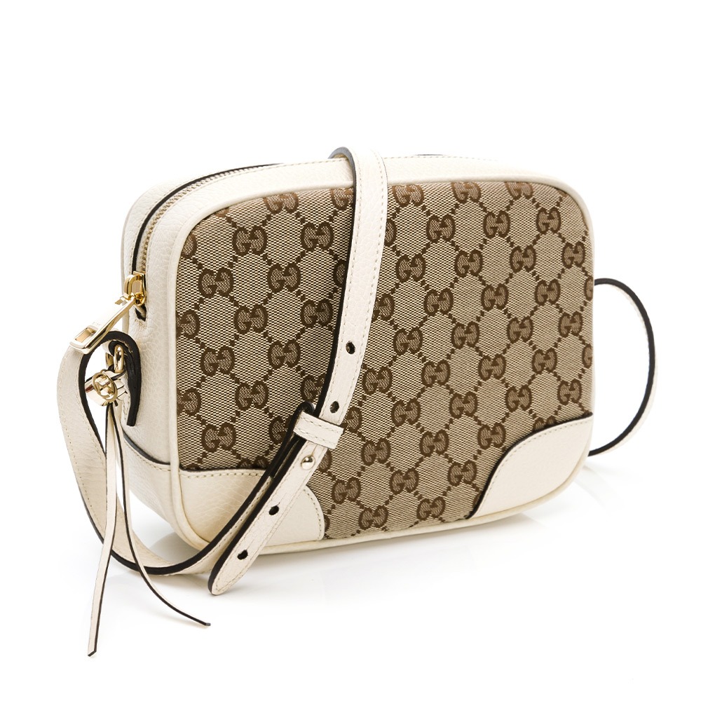 【GUCCI 古馳】 GUCCI 老花相機包 (白)  __DVSHOP 保證正貨 台灣現貨不用等-細節圖2