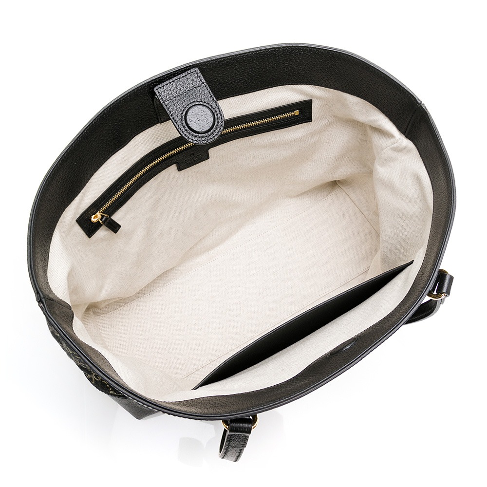 【GUCCI 古馳】 GUCCI 老花黑托特包  __DVSHOP 保證正貨 台灣現貨不用等-細節圖4