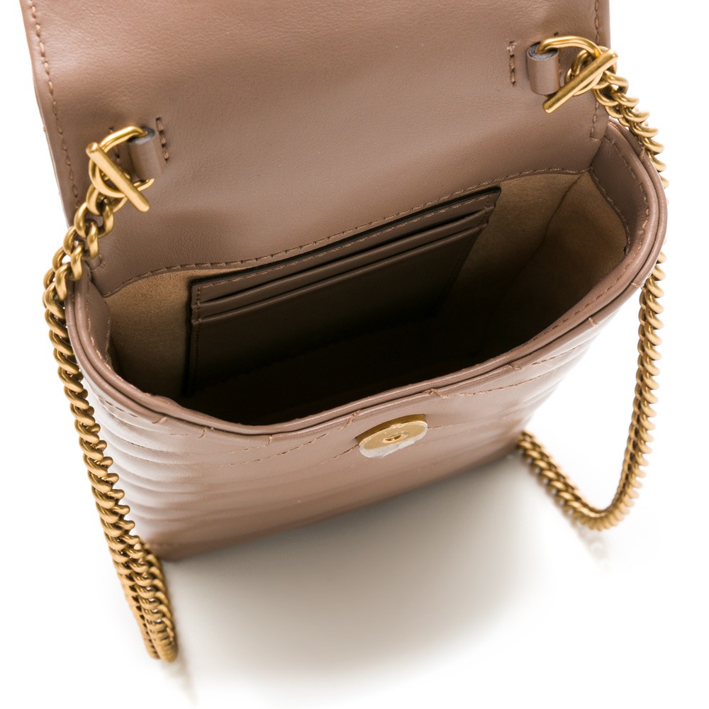 【GUCCI 古馳】 GUCCI 馬夢皮革手機包 (裸粉)  __DVSHOP 保證正貨 台灣現貨不用等-細節圖4