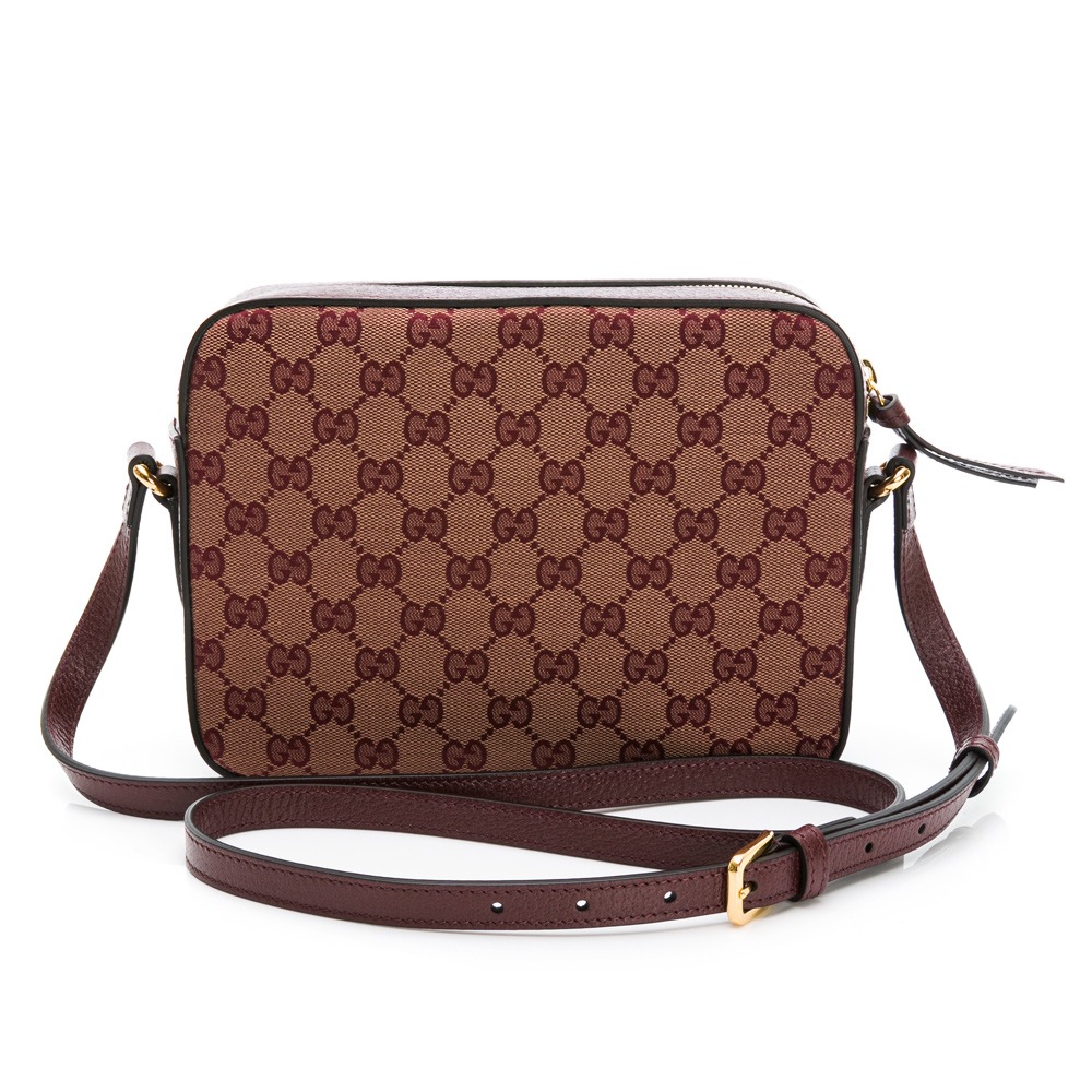 【GUCCI 古馳】 GUCCI Horsebit 1955系列小號肩背包 (紅老花)  __DVSHOP 保證正貨-細節圖3