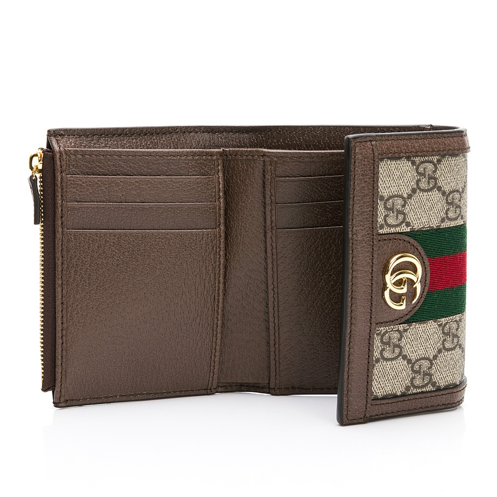【GUCCI 古馳】 GUCCI Ophidia 三折拉鍊短夾  __DVSHOP 保證正貨 台灣現貨不用等-細節圖4