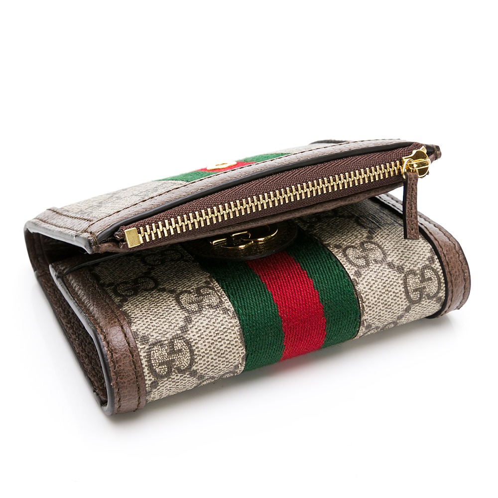 【GUCCI 古馳】 GUCCI Ophidia 三折拉鍊短夾  __DVSHOP 保證正貨 台灣現貨不用等-細節圖5