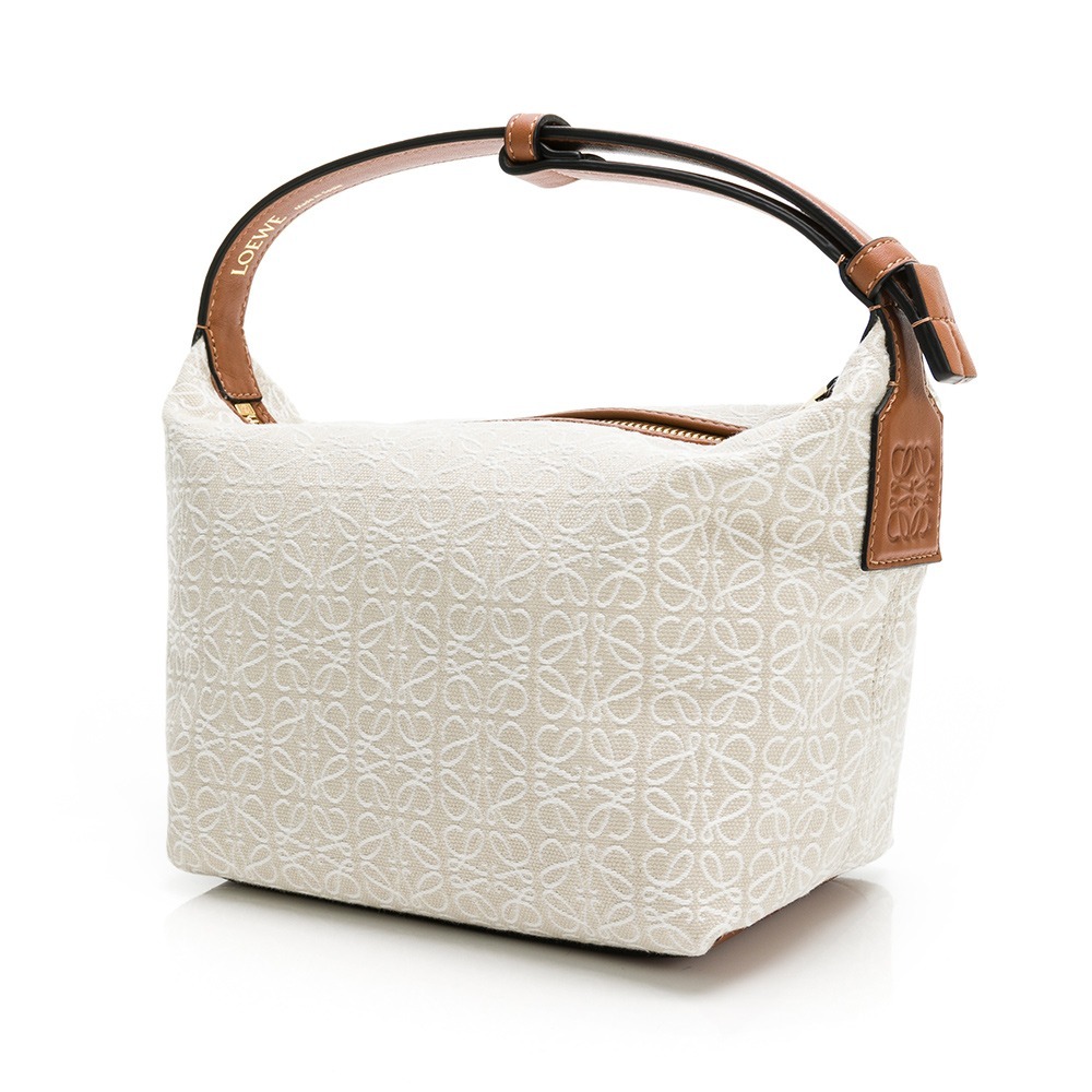 【LOEWE 羅威】 LOEWE提花小牛皮小號 Cubi Anagram 手袋   __DVSHOP 保證正貨 台灣現貨-細節圖3