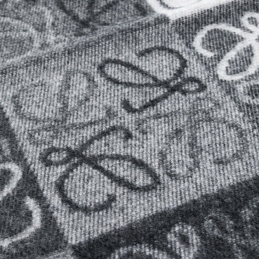 【LOEWE 羅威】 LOEWE 方格LOGO圍巾   __DVSHOP 保證正貨 台灣現貨不用等-細節圖7