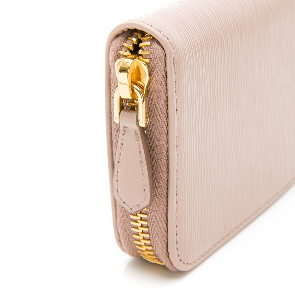 【PRADA 普拉達】 PRADA 金三角 水波紋 ㄇ拉雙層零錢包  __DVSHOP 保證正貨 台灣現貨不用等-細節圖6