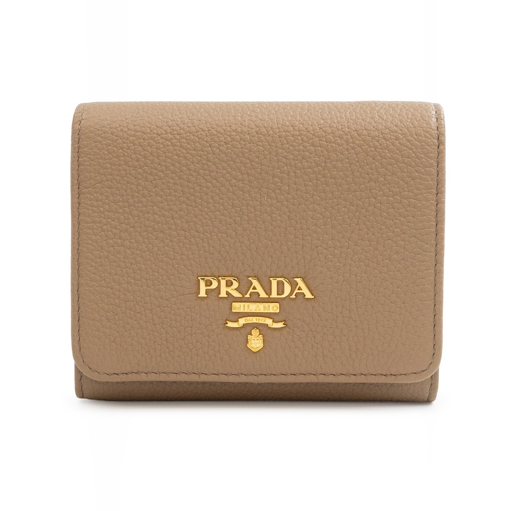 【PRADA 普拉達】 PRADA 扣式三折短夾  __DVSHOP 保證正貨 台灣現貨不用等-細節圖4