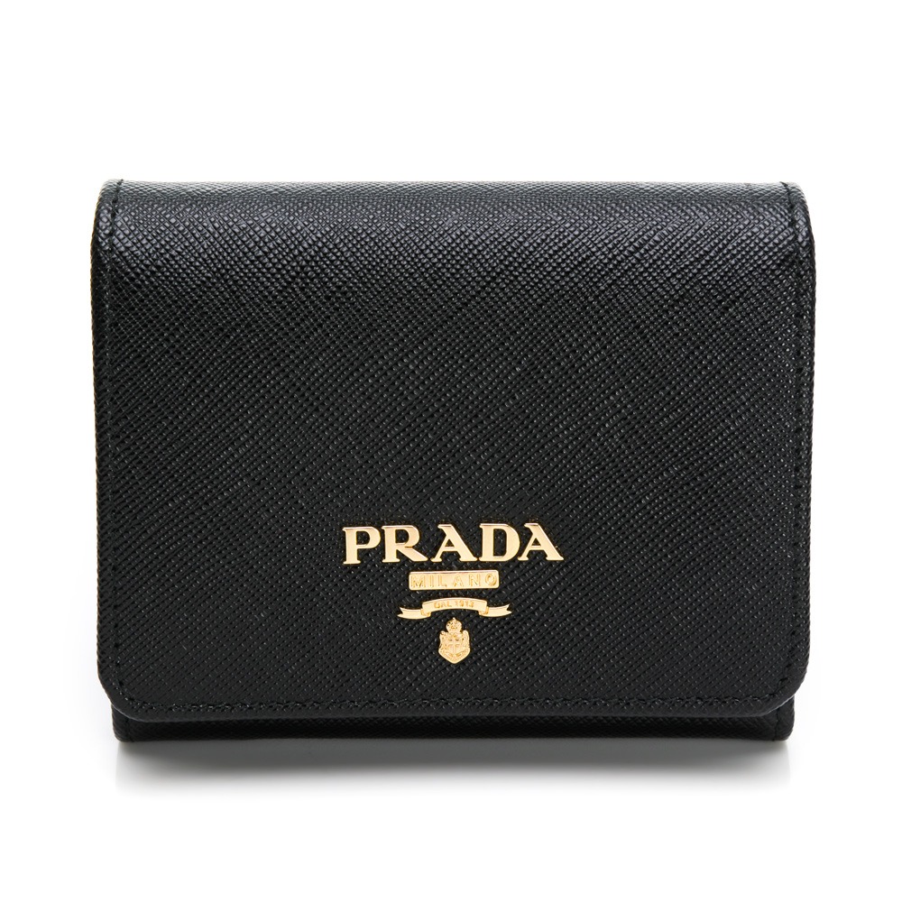 【PRADA 普拉達】 PRADA 扣式三折短夾  __DVSHOP 保證正貨 台灣現貨不用等-細節圖8