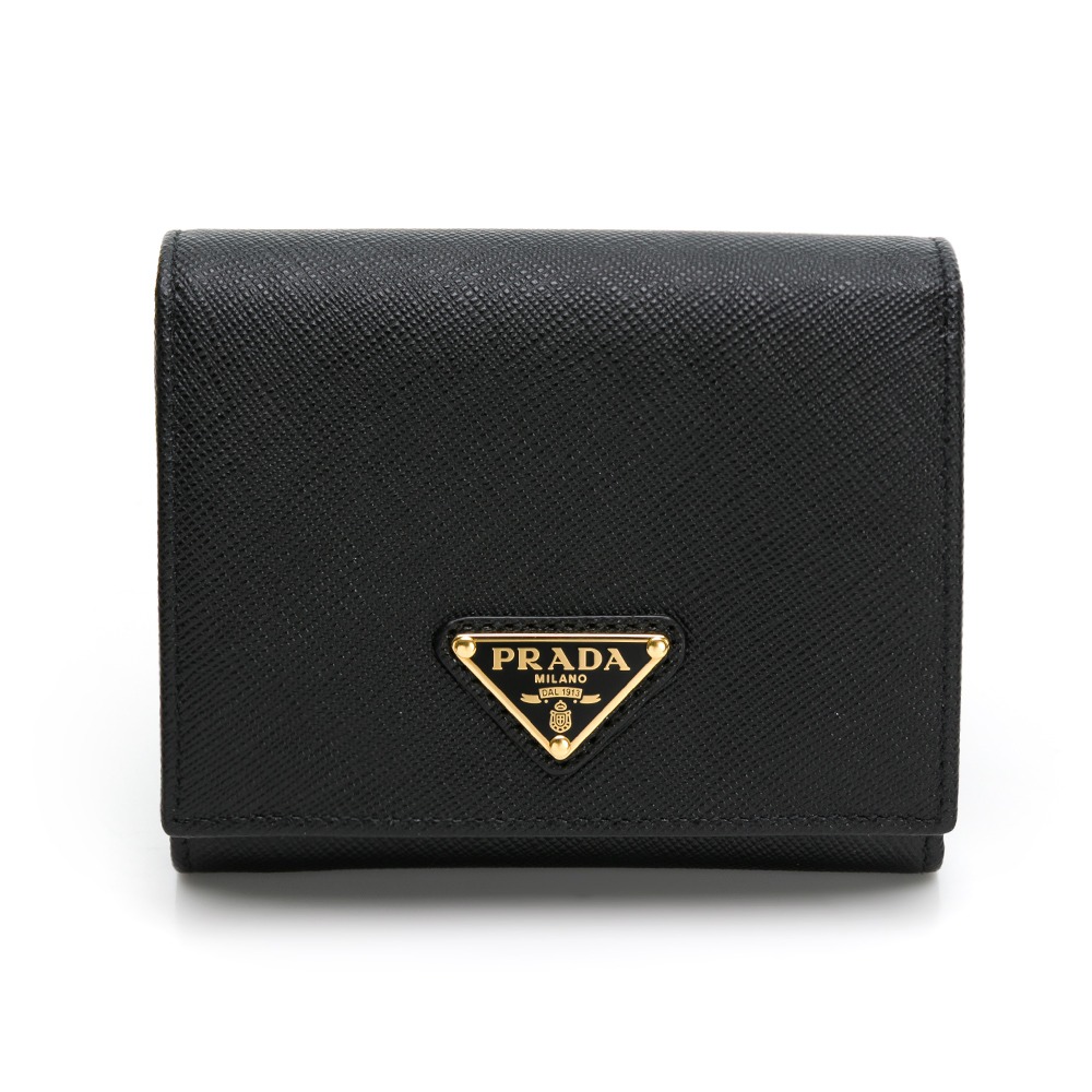 【PRADA 普拉達】 PRADA 扣式三折短夾  __DVSHOP 保證正貨 台灣現貨不用等-細節圖10