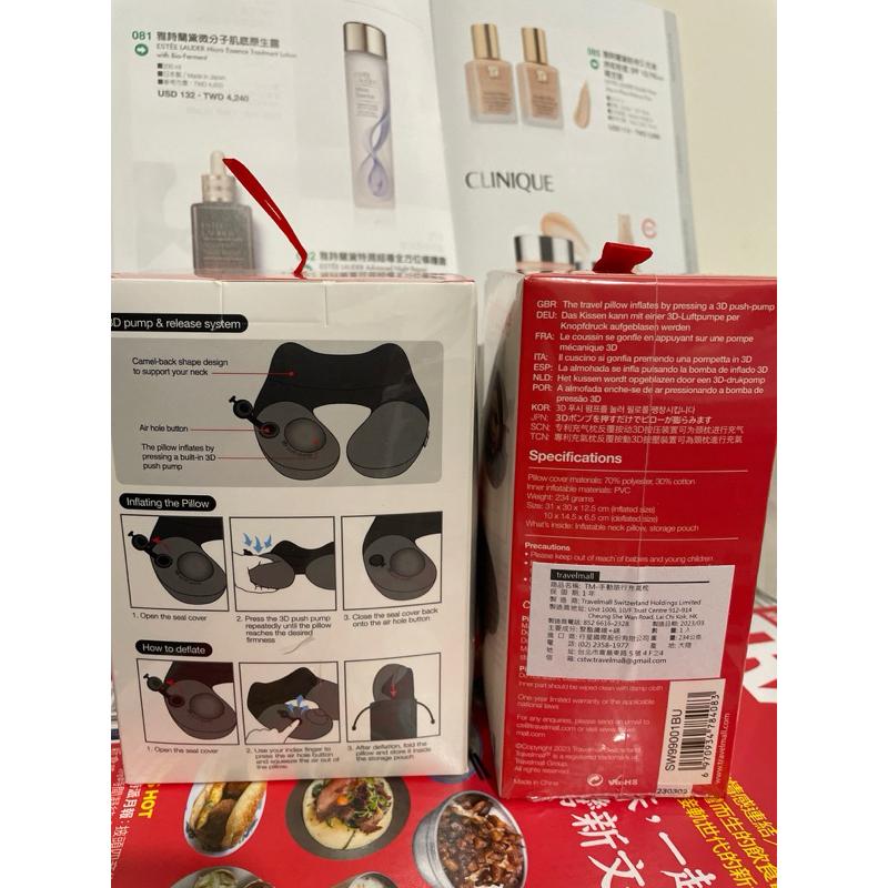 [正品現貨 運費35請聊聊] TRAVELMALL SWITZERLAND 專利3D按壓式充氣頸枕-三色-細節圖2