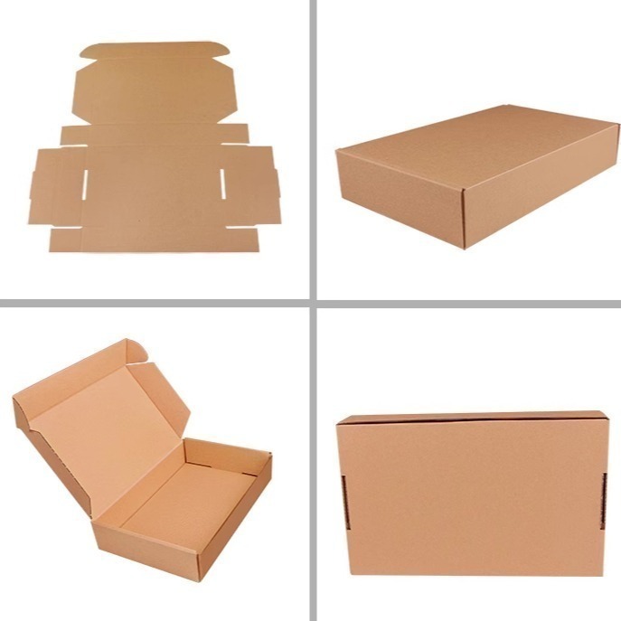 特硬牛皮紙飛機盒 寄件 超取紙箱 包裝箱 三層瓦楞紙箱 宅配箱 便利箱 自封盒 交貨便 收納盒【現貨】快遞物流出貨紙盒-細節圖6