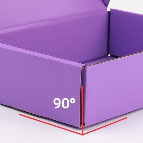 紫色飛機盒【現貨】網拍紙箱 宅配 寄件 快遞出貨盒 裝飾品盒 收納工具盒 三層特硬飛機盒 彩色盒子 包裝材料紙盒 超商盒-細節圖3