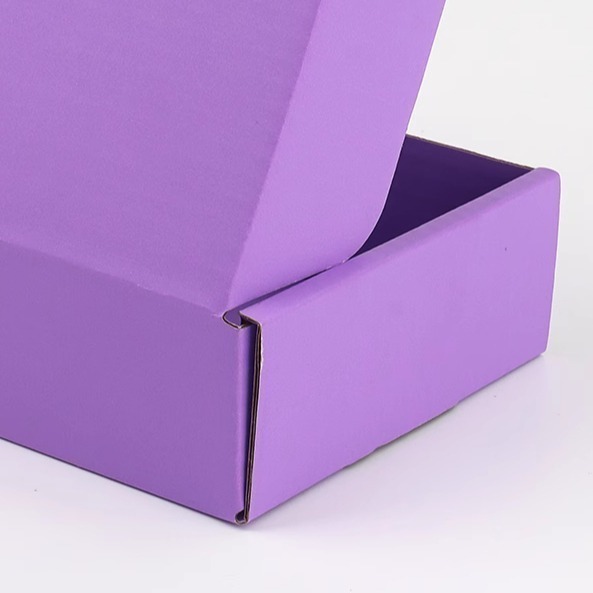 紫色飛機盒【現貨】網拍紙箱 宅配 寄件 快遞出貨盒 裝飾品盒 收納工具盒 三層特硬飛機盒 彩色盒子 包裝材料紙盒 超商盒-細節圖6