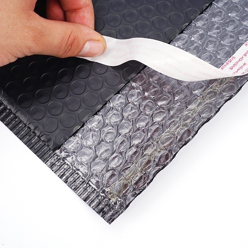 防震破壞袋 自黏氣泡袋 信封袋 材料包裝袋 寄貨袋 防水防撞防摔袋 黑色快遞袋 物流泡沫袋 飾品袋 郵寄保護泡泡袋 現貨-細節圖8