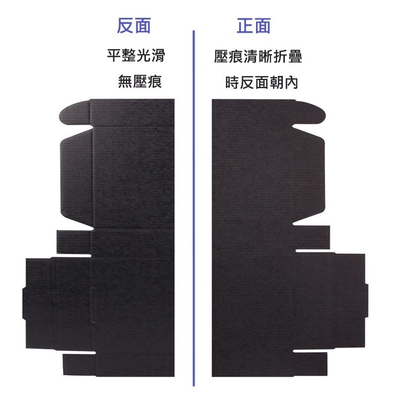 快遞盒 宅配盒 特硬雙面黑色飛機盒【現貨】自封盒 大紙箱 飾品盒 包裝材料紙盒 寄件 出貨 郵寄 彩色紙盒-細節圖2