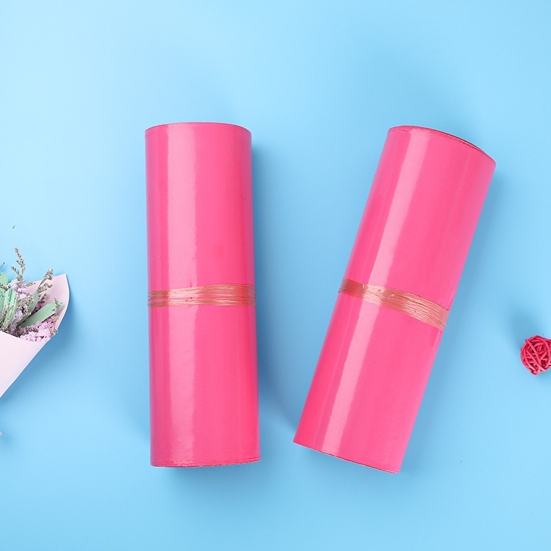 桃紅色快遞袋【現貨】便利袋 破壞袋 超商出貨 郵寄用 加厚 產品包材袋子 寄件袋 物流袋 自黏袋 物流袋-細節圖4